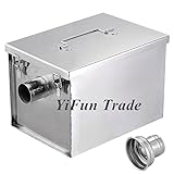 yifun Trade 3,6 kg Commercial 5 gpm Gallonen Pro Minute Fettfilter Edelstahl Intercep