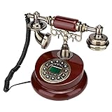 Kaidanwang Vintage Telefon Retro für Tischdeko Retro Corded Telefon Altes Telefon Antique Schnured Festnetz Home Telefon Feste Digital Push Button Telefone für Büro Home F