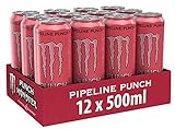 Monster Energy Pipeline Punch, 12x500 ml, Einweg-Dose, mit einem Mix aus Maracuja, Orange und G