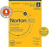 Norton 360 Deluxe 2022 | 5-Geräte | Antivirus | Unlimited Secure VPN | 1 Jahr | Passwort-Manager | PC/Mac/Android/iOS | Aktivierungscode per E