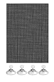 Gardinia Flexibler Sonnenschutz, Polyester, Schwarz, 100 x 150