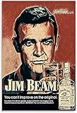 IOIP Bild Auf Leinwand 60 * 90cm Kein Rahmen Jim Beam Exquisite Wandkunstplakate Studieren Bürodekorationsplak