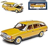 Norev Mercedes-Benz W123 E-Klasse S123 200 T-Modell Kombi Gelb 1975-1986 1/18 Modell Auto mit individiuellem Wunschk