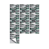BOMING 3D Ziegelstein Tapete 10x10cm Brick Pattern Wallpaper Wandaufkleber Imitation Ziegel Fototapete Wandtapete Dekor Wohnzimmer Schlafzimmer Badezimmer Küche (G, 10 * 10cm)