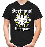 Dortmund Ruhrpott T-Shirt | Fussball | Männer Logo Borussia BVB Zeche | Tradition | Ruhrpott | Ultras | Front (XXL)