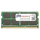 PHS-memory 8GB RAM Speicher passend für Toshiba Satellite Pro A50-C-1G8 DDR3 SO DIMM 1600MHz PC3L-12800S