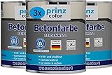 prinzcolor Premium Betonfarbe Bodenbeschichtung Bodenfarbe Sockelfarbe Silbergrau 2,25