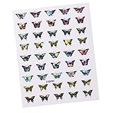 Almencla Wasserdichte Art Dekoration Aufkleber Klebende Abziehbilder Schmetterling Designs - HD-02