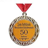 Larius Group Medaille Orden zum Jubiläum 50 Jahre Auszeichnung Ehrenorden zum Geburtstag Geschenk Jubilar Persönlichen Orden (mit Halsband)