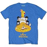 T-Shirt # S Unisex Blue # Yellow Submarine Sub Sub