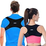 Rücken Geradehalter Haltungskorrektur Rückenstütze Rückentrainer Schultergurt Haltungstrainer Posture Corrector für Nacken Schulterschmerzen Herren D