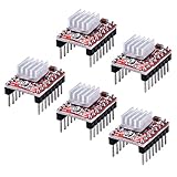 Longruner A4988 Stepstick Stepper Motor Driver Module + Heat Sink for 3d Printer Reprap (Pack of 5 Pcs)