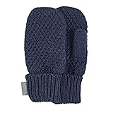 Sterntaler Unisex Strick-Fäustel für Babys und Kleinkinder, Blau, 3