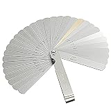 32-Klingen Fühlerlehre Satz Blattlehre YUTOU Hochpräziser Fühlerlehre Edelstahl Fühlerlehre Set Dual Marked Metric und Imperial Gap Messgerät für Messung Gap Breite/Dicke/metrisch Größ