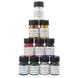 Ideen mit Herz Acrylfarben-Set Easy Dotting | Metallic Acrylfarbe | 10 Farben à 30ml | hochpigmentiert | cremige Konsistenz | weiß, silber, gold, kupfer, rot, fuchsia, violett, blau, grün und schw