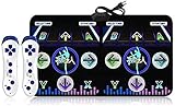 XYLUCKY Doppelte Tanzmatte, 3D LED Tanzmaschine TV-Schnittstelle Running Cover Yoga Spiel Massage Lernmaschine HD-Q
