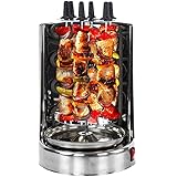 Syntrox Germany Dönergrill Edelstahl 1500 Watt Rotissiere Gyros Kebab inkl. 6 Schaschlikspieße RO-1400 Inox