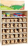 Buchstabenzug'A' -'L' aus Holz, zum Spielen, Dekorieren und Lernen, erweiterbar mit allen Buchstab