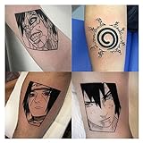 muziwenju PSWK 20 Blätter Tattoo Aufkleber Anime-Stil Temporäre Tattoo-Aufkleber wasserdichte Fake T