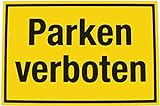 Alpertec 48071440 Schild Parken verboten gelb-schw