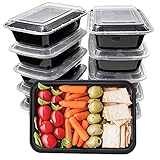 HENSHOW 1 Fach Meal Prep Container mit 10er, 1000ML Prämie Wiederverwendbar BPA Free Lunchbox mit Deckel, Mikrowelle, Gefrierschrank, Spü