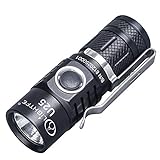 LIGHTFE Taschenlampe, USB wiederaufladbar, 16340 Akku, Mini-Blendung, tragbarer Schlüsselanhänger, hohe Lumen, Hand-Taschenlampe (U25)