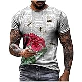 Herren Unisex Daily t-Shirt 3D-Druck grafikdruck schädeldruck Kurzarm-Oberteile freizeitbluse 3155instrick Schere, Stein, Paar Bier Trink Saufen 00130 tarn streetstyle Western Normale p