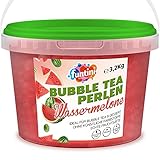 funtini Bubble Tea Perlen 3,2 kg Wassermelone - popping boba fruchtperlen, Bubbles für Bubble Tea – Fruchtperlen Bubble Tea vegan, laktosefrei & glutenfrei, frei von künstlichen Farbstoffen *2021