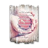 Kreative Feder Familie Zitat - Holzschild mit Spruch und Motiv - Shabby Chic Landhaus Stil - Wand Deko für Zuhause Familie und Freunde 30x20