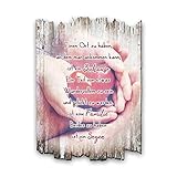 Kreative Feder Familie Zitat - Holzschild mit Spruch und Motiv - Shabby Chic Landhaus Stil - Wand Deko für Zuhause Familie und Freunde 30x20