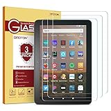 OMOTON [3 Stück] Panzerglas für Neue Fire HD 8 2020 / Fire HD 8 Plus 2020 / Neue Fire HD 8 Kids 2020, Anti-Kratzer, Bläschenfrei, 9H Härte Display