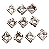 TANGIST Halter Drehmaschine 10pcs Carbide Insert Carbide Cutter Drehwerkzeug CCMT060204 NX2525 CCMT21.51 Einsätze Boring Werkzeug