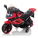 ZXZCHGN Kinder Elektrische Fahrt auf Spielzeugauto Kinder, Kinder fahren auf Spielzeugauto, Kinder Motorrad Motorrad mit Scheinwerfer und Musik, 6V batteriebetriebenes elektrisches Spielzeug