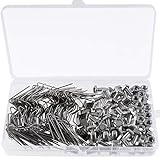 Gewächshaus-Reparatur-Set, 80 Stück Verglasungsclips mit Drahtclips, 50 Stück Aluminium-Gewächshausmuttern und 50 Stück Aluminiumschrauben für Aluminium-Gewächshaus, 50 Stück Z-Überlappungs-Clip