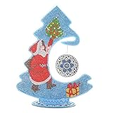 1 Stk Weihnachten DIY Vollbohrer 5D Mosaik Diamant Malerei Weihnachtsdeko Weihnachtsbaum Anhänger Deko Geschenk Weihnachtsdeko Ornamente Geschenk