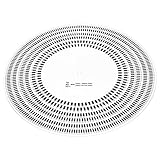 Plattenspieler-Kalibrierungs-Stroboskop-Disc, Vinyl-Plattenspieler-Phono-Drehzahlmesser, LP-Stroboskop-Disc-Geschwindigkeitserkennung LP-Vinyl-Plattenspieler-Kalibrierungsdisc für Schallplattensp