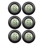 JEDEW 6-pack Hygrometer Thermometer Digital LCD-Monitor für Keller Feuchtigkeits-Messgerät, für Luftentfeuchter der humidifiers babyroom Gewächshaus Zig