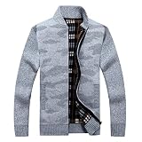 Herrenjacke Klassisch Strickpullover Strickjacke Pullover Slim Jacke Herren Strickpullover Herbst Winter Warme Winterpullover Männer Pulli Winter Slim Fit Sweater Pullover Sweatjacke Kapuzenp