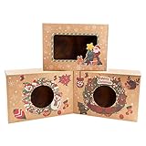 Geschenkboxen set weihnachten 12 Stück karton Deko Plätzchen Geschenkbox Papier DIY faltboxen Geschenk Kuchen Boxen Dekorative Leckereien Boxen Hochzeitsbevorzugung Party Dessert Cookie Xmas T