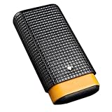 Cigar Tube Leder Travel Zigarre Fall Zedernholz Rohr Mini H