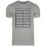 Print Dynastie Herren T-Shirt Oktoberfest Wiesn München Bayern Dirndl Lederhose, Größe:L, Farbe:Bayrisch für Anfänger Sport Grey H