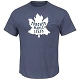 redburn Toronto Maple Leafs Majestic NHL Vintage Tek Patch Embroidered T-Shirt in S (SMALL)