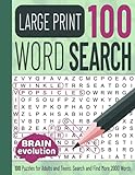 Large Print Word Search: 100 Puzzles for Adults and Teens. Search and Find More 2000 W