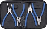 BGS 450 | Sprengringzangen-Satz | 4-tlg. | 150 mm | Seegering-Zangen | gebogen | gerade | rutschhemmend | inkl. T