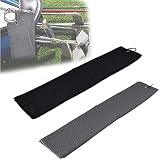 ysister 2 stück Golftuch, Golf Handtuch, Mikrofaser Sporthandtuch Golfhandtücher Einhängeöse Golf Towel Tuch Schwarz/Grau für Fitness Sport Outdoor Yoga Golf Laufen F