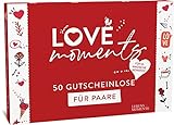 Love Moments Losbox für Paare - 50 Gutscheine - Liebe, Spaß und Spiel für Pärchen - Geschenk für Sie und Ihn - Geschenkidee Freund - Jahrestag - Hochzeitstag - Frauen - Männer - Lifeb