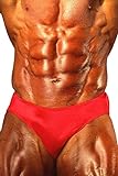 Andreas Cahling Bodybuilding Physique Classic Posieren Badehose - Rot - X-Larg