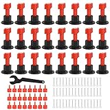 Omabeta Fliesenausgleichsaufkleber Boden- und Ziegelwandfliesen Nivellierklemmen Fliesenpositionierungsartefakte Fliesenmauerwerkshilfen mit Spezialschlü