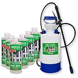 ABACUS 6X 1000 ml Nell Ultra Grünbelag- & Pilzentferner mit 7 L Drucksprüher (7005)