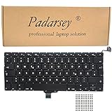 Pardarsey Laptop-Tastatur/Notebook Keyboard Ersatz Austausch Deutsch QWERTZ für MacBook Pro Unibody 33,8cm 13,3' A1278 A1279 A1280 2008 2009 2010 2011 2012 (Deutsches Tastaturlayout)